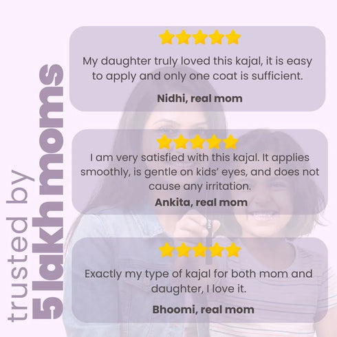 Kids Matte Kajal | With Castor Oil & Almond