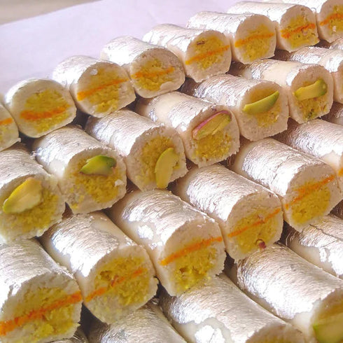 Novelty Sweets Amritsar Kaju Kesar Roll