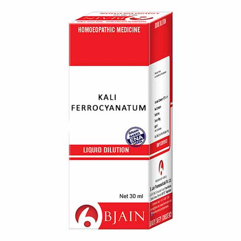 Bjain Kali Ferrocyanatum Dilution 1M