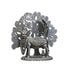 Pure Silver Antique kamdhenu cow Idol With Mala Tree 47.04G By Mahita Collections