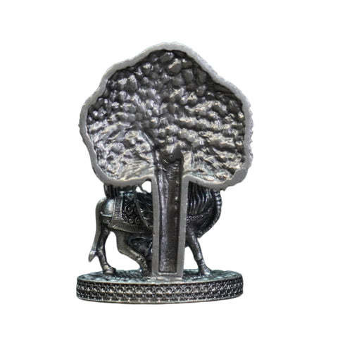 Pure Silver Antique Kamadhenu Idol 25.54G By Mahita Collections