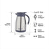Dubblin Cafe Stainless Steel Double Wall Vacuum Insulated Thermos Flask