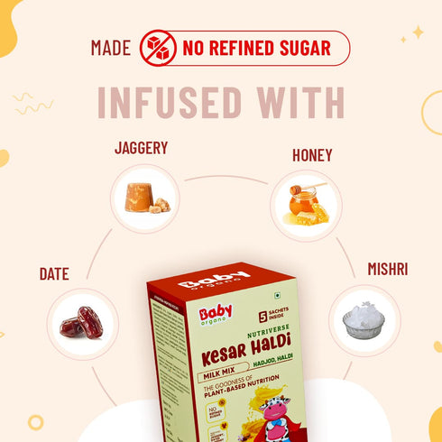 Babyorgano Nutriverse Kesar Haldi Milk Mix
