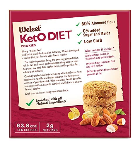 Weleet Keto Diet Digestive Healthy Cookies
