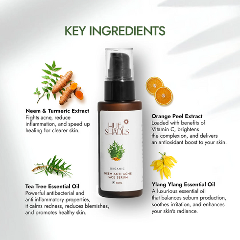 Hue And Shades Organic Neem Anti-Acne Serum