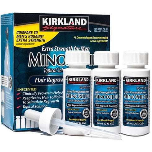 Style Make Kirkland Minoxidil 5 Extra Strength Hair Regrowth For Men 6 Month Supply