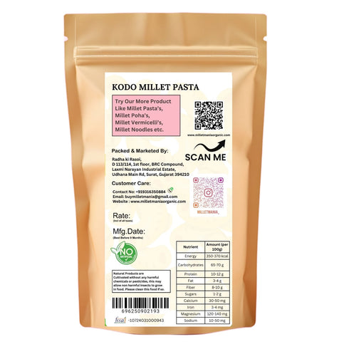 Millet Mania Kodo Pasta