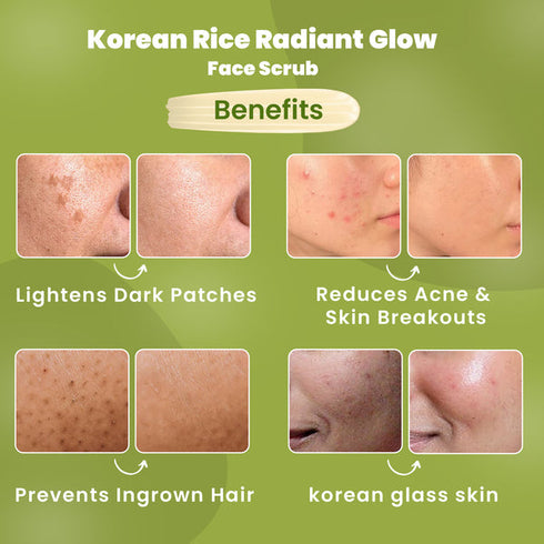 Wild Oak Korean Rice Face Scrub For Glass Skin
