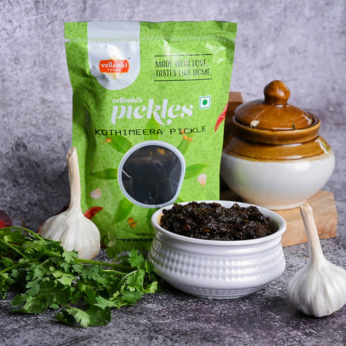 Vellanki Foods Coriander Leaves Pickle | Kothimeera Pickle
