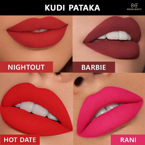 Boujee Beauty Mini Liquid Lipstick Combo Kudi Pataka