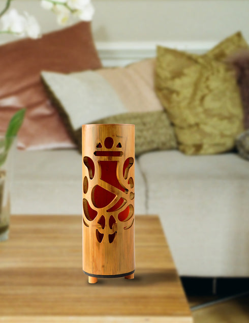 Khadi India Bamboo Ganesha Table Lamp