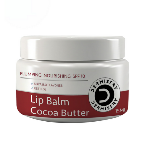 Dermistry Cocoa Butter Lip Care Tint Balm Plumping Nourishing Retinol SPF 10