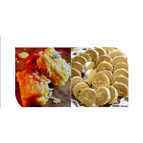 Novelty Sweets Amritsar Lahori Patisa & Patisa Roll Combo Pack