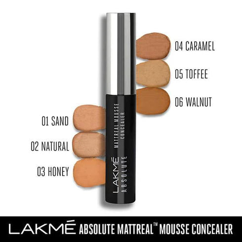 Lakme Absolute Mattereal Mousse Concealer Honey