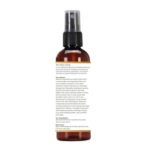 Natuur Nature Pure Lavender Water Hydrates & Tones 100ml