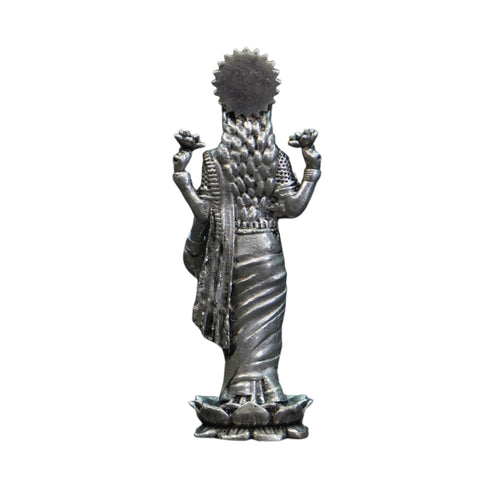 Pure Silver Antique Laxmi Small Standing 37.09G By Mahita Collections