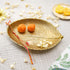 Leaf-shaped Metal Platter, Small
