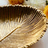 Leaf-shaped Metal Platter, Small