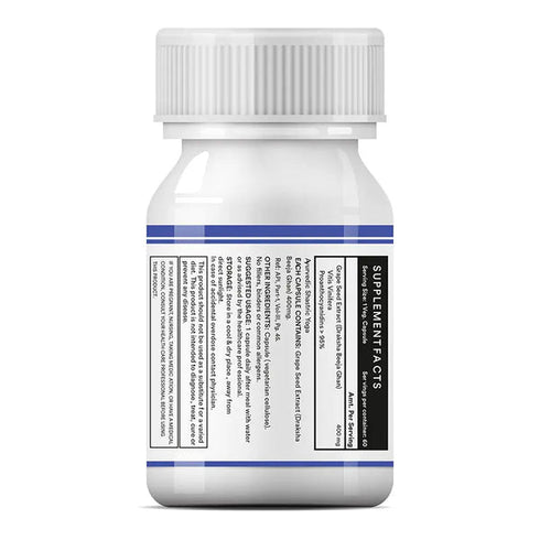 Inlife Grape Seed Extract |Proanthocyanidins 95% Antioxidant