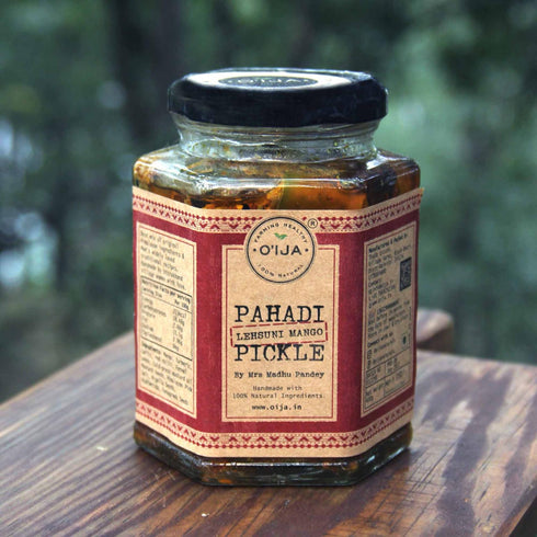 O'Ija Pahadi Lehsuni Mango Pickle