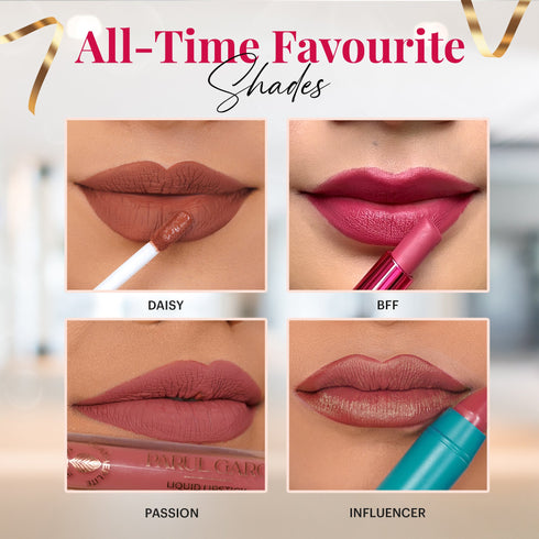 Parul Garg Beauty Office Essentials: Light to medium Lipshade Pack