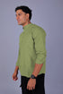 Veshbhoshaa Bluebird Men'S Short Kurta In Light Green - 100% Pure Cotton