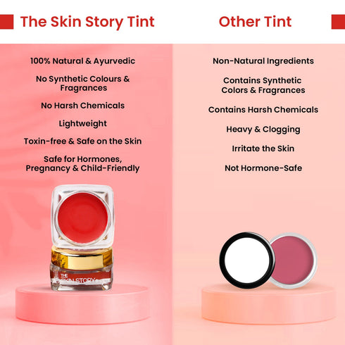 The Skin Story Lip & Cheek Tint Romantic Red