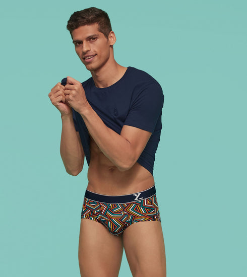 XYXX Linea Modal Briefs Yellow Black Cocktail