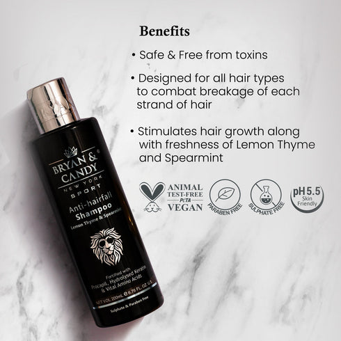 Bryan & Candy Sport Anti Hairfall Shampoo Lemon Thyme & Spearmint