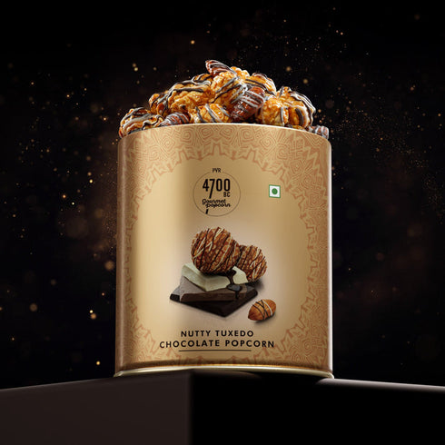 Nutty Tuxedo Chocolate Popcorn | Gifting Tin | 150g