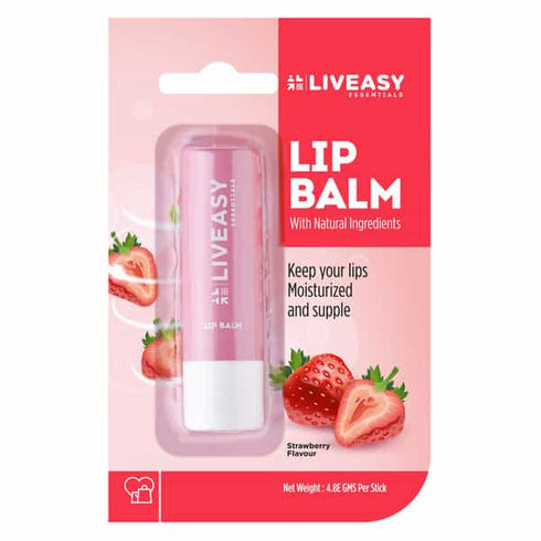 Liveasy Strawbery Flavour Lip Balm