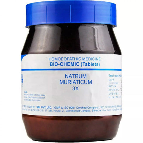 SBL Natrum Muriatica Biochemic Tablet 3X