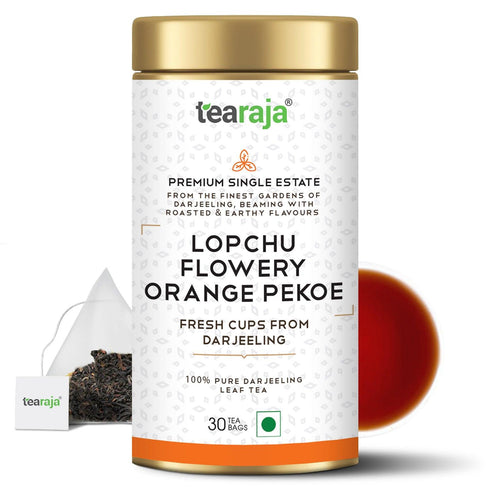 Tea Raja - Lopchu Flowery Orange Pekoe Darjeeling Tea 30 TeaBags