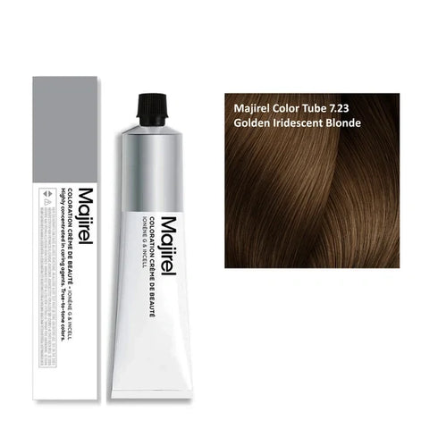 L'Oreal Professionnel Majirel 7.23 Golden Iridescent Blonde Permanent Hair Colour 50ml