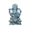 Pure Silver Antique Lotus Ganesh 140g By Mahita Collections