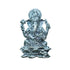 Pure Silver Antique Lotus Ganesh 140g By Mahita Collections
