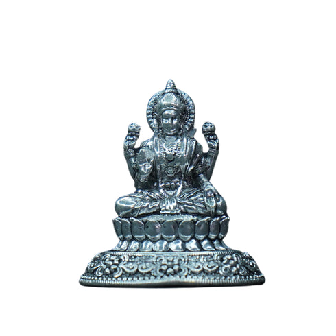 Pure Silver Antique Lotus Laxmi 20.22g By Mahita Collections
