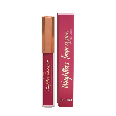 FLiCKA Weightless Impression 09 September | Purple Matte Finish Liquid Lipstick