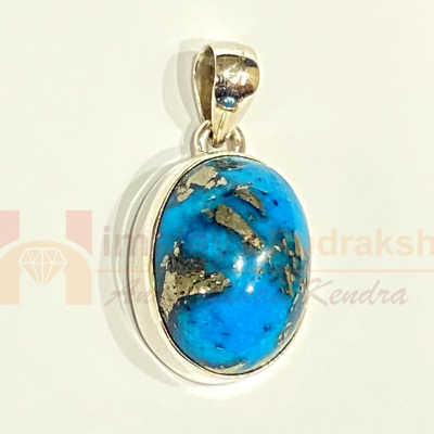 Natural Gemstone Silver Pendant For Men and Women