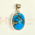 Natural Gemstone Silver Pendant For Men and Women