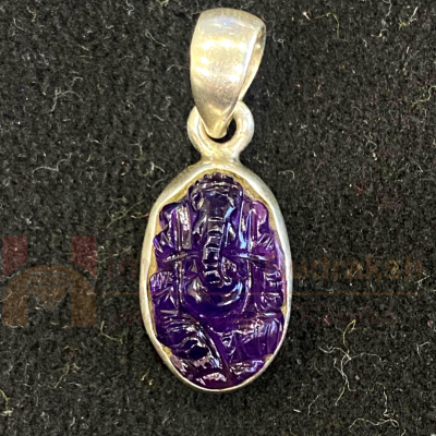 Natural Gemstone Silver Pendant For Men and Women