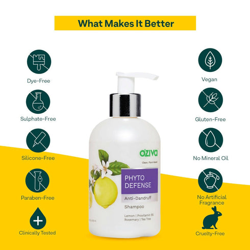 OZiva Phyto Cleanse AntiDandruff Shampoo