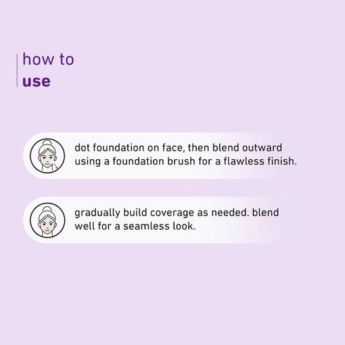 Plum Soft Blend Foundation Brush Easy Pickup 01