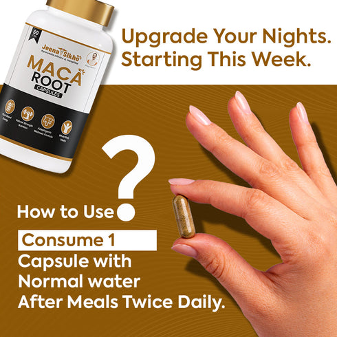 Jeena Sikho Maca Root Capsules Provides Stamina Strength and Daily Wellness