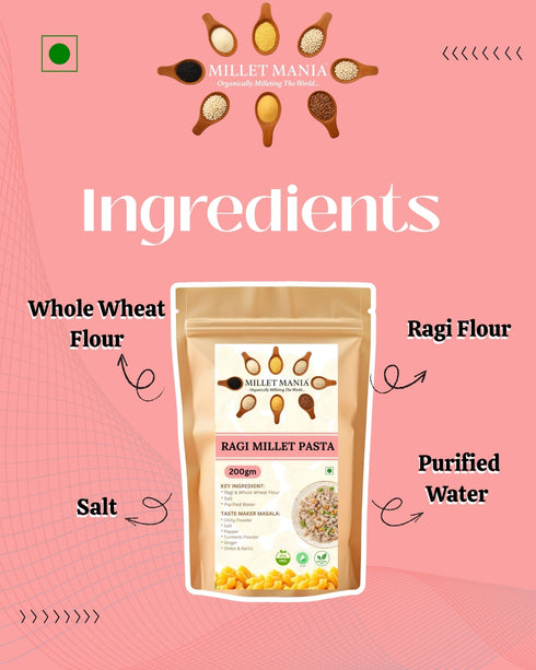 Millet Mania Ragi Finger Millet Pasta