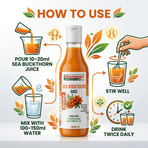 Sharmayu Ayurveda Sea Buckthorn Juice 500 ML