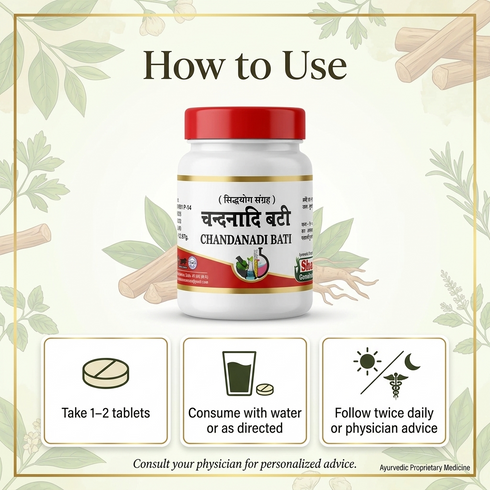 Sharmayu Ayurveda Chandanadi Bati