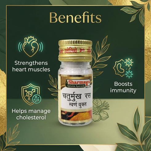 Sharmayu Ayurveda Chaturmukh Ras Swarna Yukt