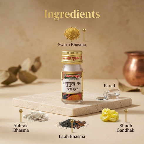 Sharmayu Ayurveda Chaturmukh Ras Swarna Yukt