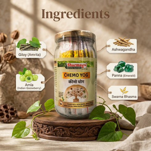 Sharmayu Ayurveda Chemo Yog 60 Pouch